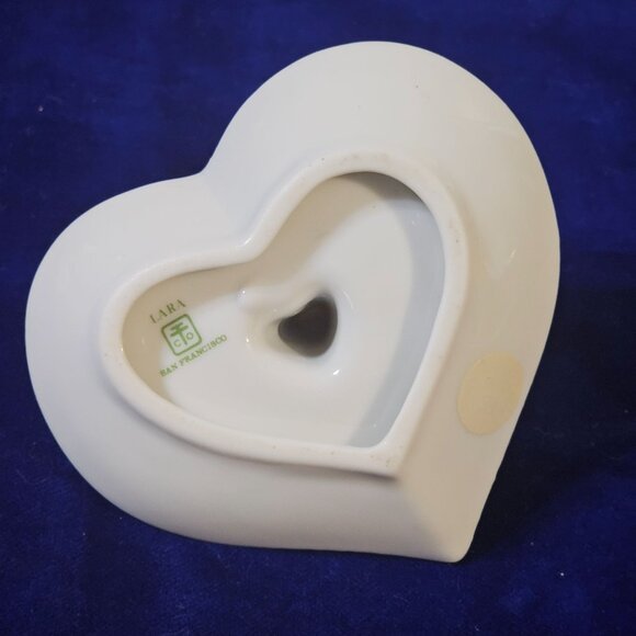 Takahashi San Francisco Lara Heart Shape Porcelain Ring Holder Trinket Dish - Picture 6 of 9